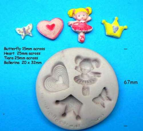 Princess / Ballerina Silicone Mould - Click Image to Close